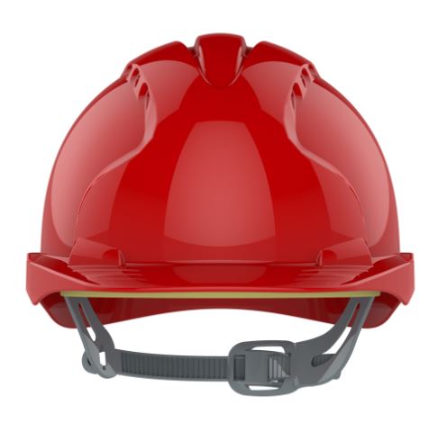 EVOÂ®2 Safety Helmet with Slip Ratchet - Red - Vented , JF030-000-600, JSP