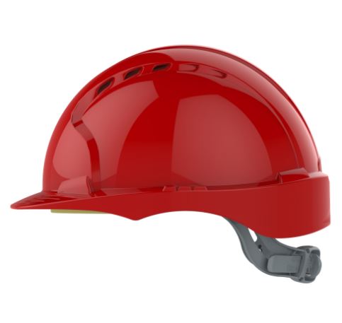 EVOÂ®2 Safety Helmet with Slip Ratchet - Red - Vented , JF030-000-600, JSP