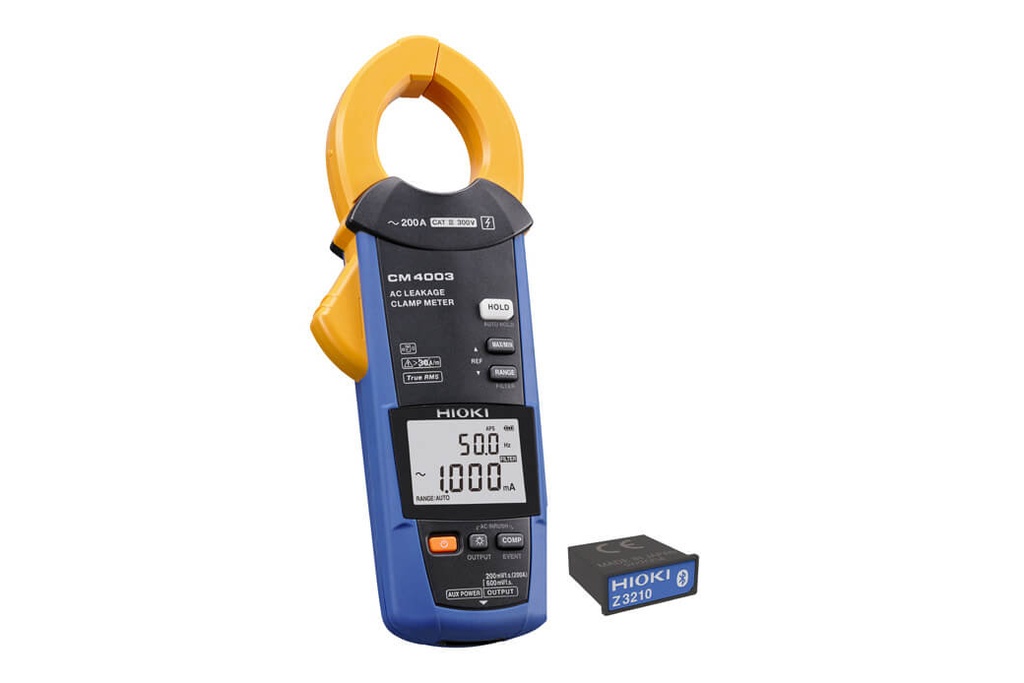 AC LEAKAGE CLAMP METER - True RMS - 200A AC W/OUTPUT - CM4003 - HIOKI - JAPAN