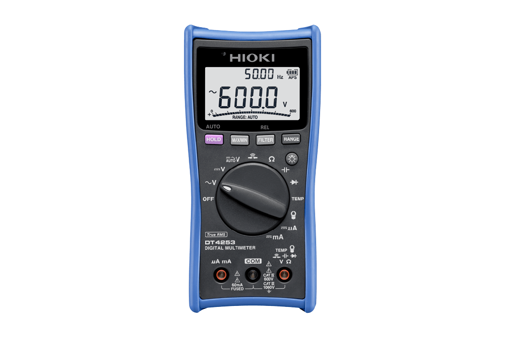 DIGITAL MULTIMETER - True RMS W/TEMP. - 1000V AC/DC - DT4253 - HIOKI - JAPAN