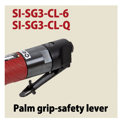 PNEUMATIC STRAIGHT DIE GRINDER INDUSTRIAL - 1/4 INCH - SI-SG3-CL-Q - SHINANO - JAPAN