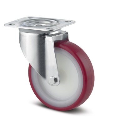 Swivel Castors 200 mm, Alpha, 3470UAR200P63 red, TENTE