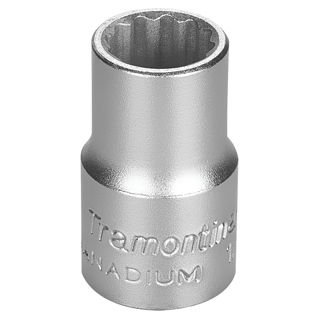 15 mm Chrome Vanadium Steel 12 Point Socket - 1/2" Square Drive,44833015, TRAMONTINA