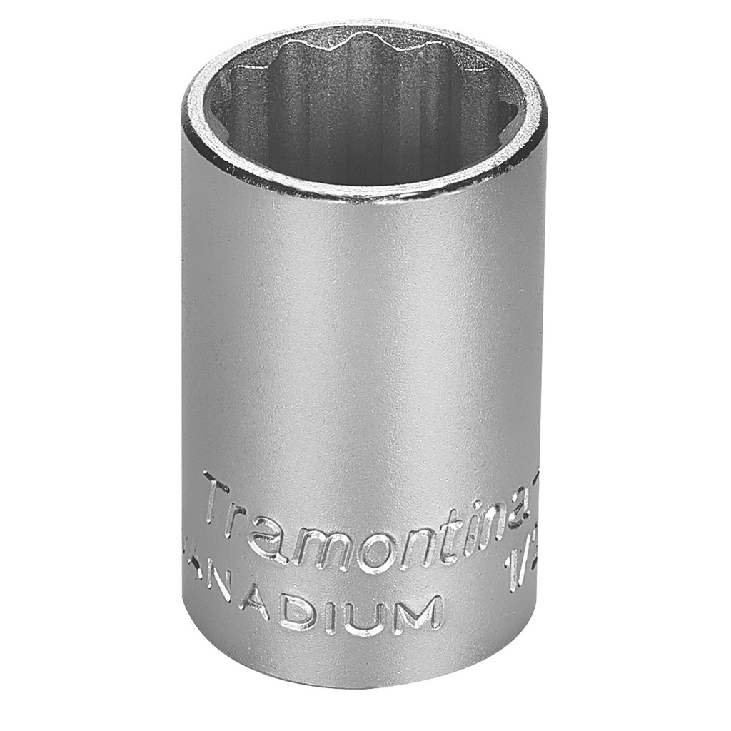 18 mm Chrome Vanadium Steel 12 Point Socket - 1/2" Square Drive,44833018, TRAMONTINA