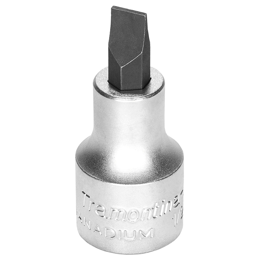 Size 5.5 Slotted Tip Chrome Vanadium Steel Socket - 1/2" Square Drive,44842055, TRAMONTINA