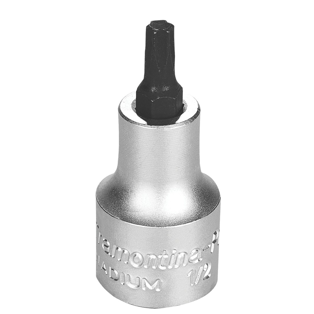 T30 Trafix Tip Chrome Vanadium Steel Socket - 1/2" Square Drive,44844030, TRAMONTINA