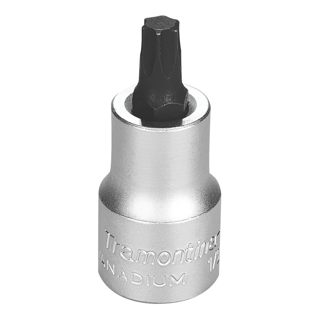 T40 Trafix Tip Chrome Vanadium Steel Socket - 1/2" Square Drive,44844040, TRAMONTINA