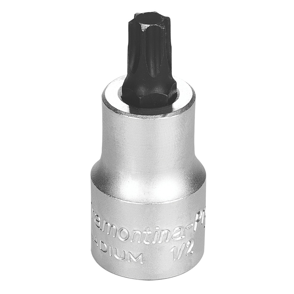 T50 Trafix Tip Chrome Vanadium Steel Socket - 1/2" Square Drive,44844050, TRAMONTINA