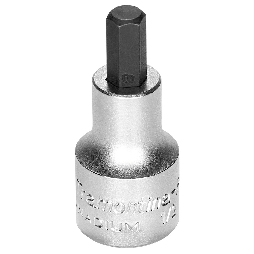 4 mm Hexagonal Tip Chrome Vanadium Steel Socket - 1/2" Square Drive,44845004, TRAMONTINA