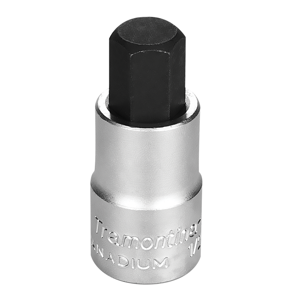 Tramontina PRO 14 mm Hexagonal Tip Chrome Vanadium Steel Socket - 1/2" Square Drive,44845014, TRAMONTINA