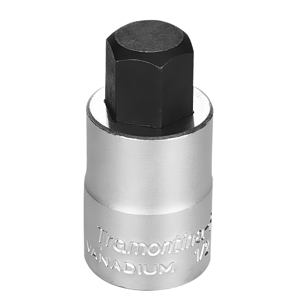 Tramontina PRO 17 mm Hexagonal Tip Chrome Vanadium Steel Socket - 1/2" Square Drive,44845017, TRAMONTINA