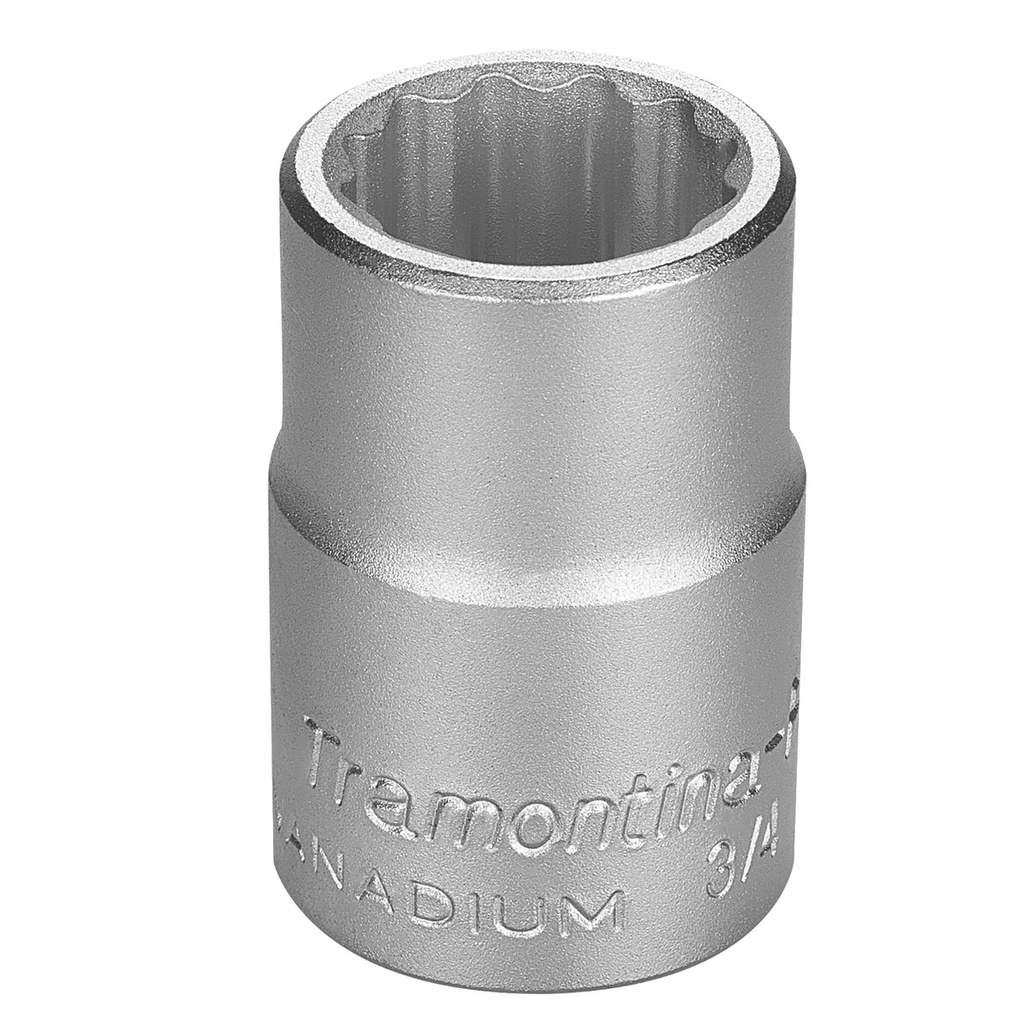 21 mm Chrome Vanadium Steel 12 Point Socket - 3/4" Square Drive,44853021, TRAMONTINA