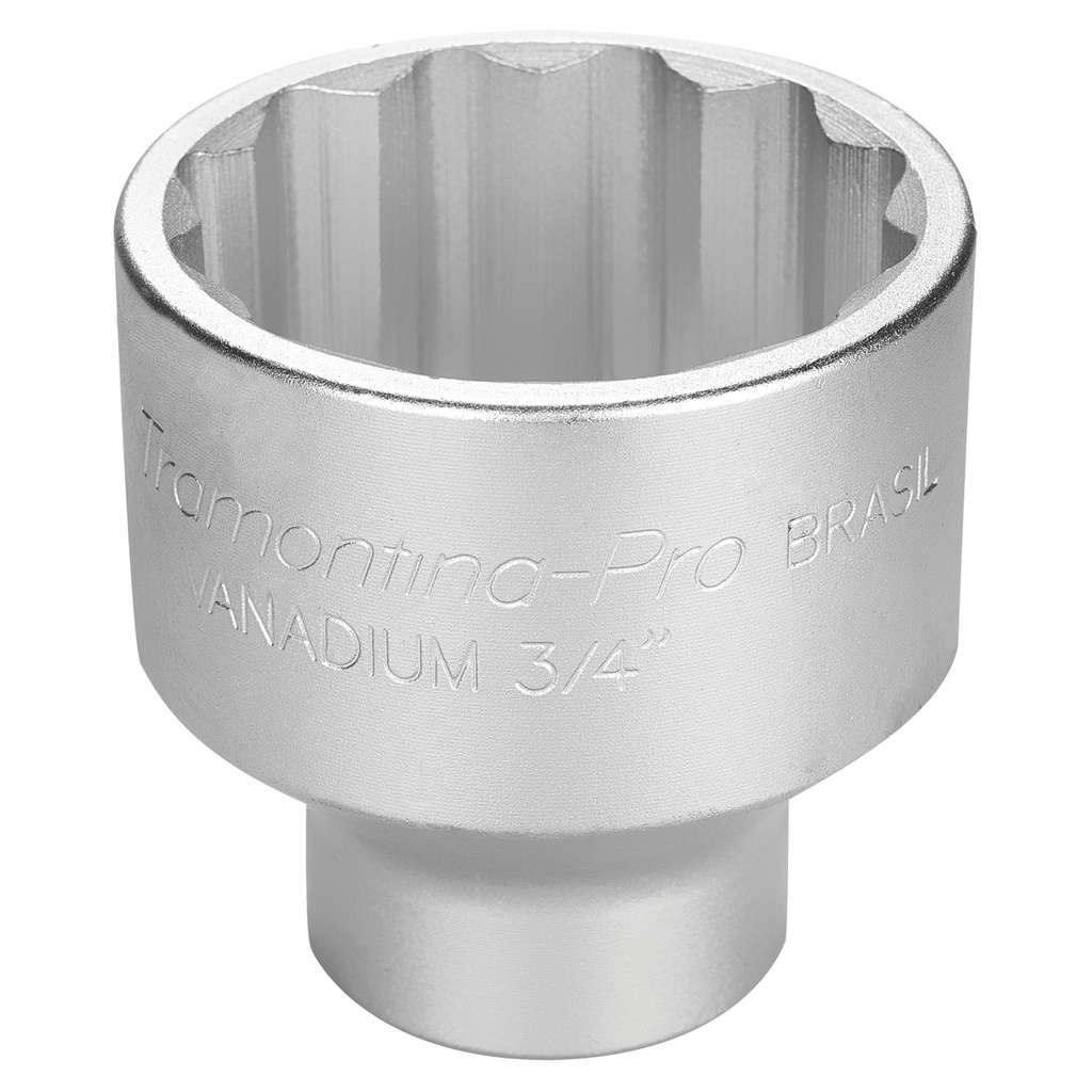 60 mm Chrome Vanadium Steel 12 Point Socket - 3/4" Square Drive,44853060, TRAMONTINA