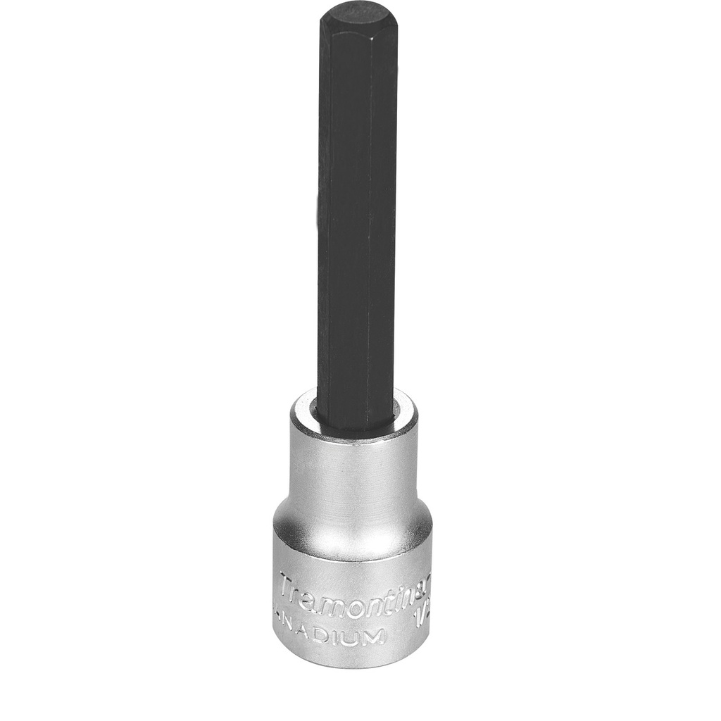 1/4" Hexagonal Tip Chrome Vanadium Steel Long Socket - 1/2" Square Drive,44862003, TRAMONTINA