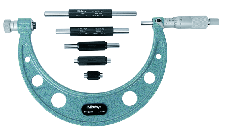 Outside Micrometer Interchangeable Anvil 0-150mm, 0.01mm - 104-135A - MITUTOYO