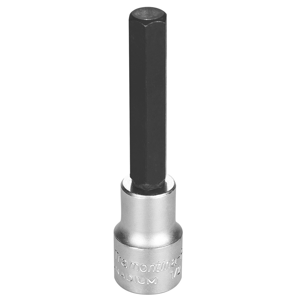 12 mm Hexagonal Tip Chrome Vanadium Steel Long Socket - 1/2" Square Drive,44863012, TRAMONTINA