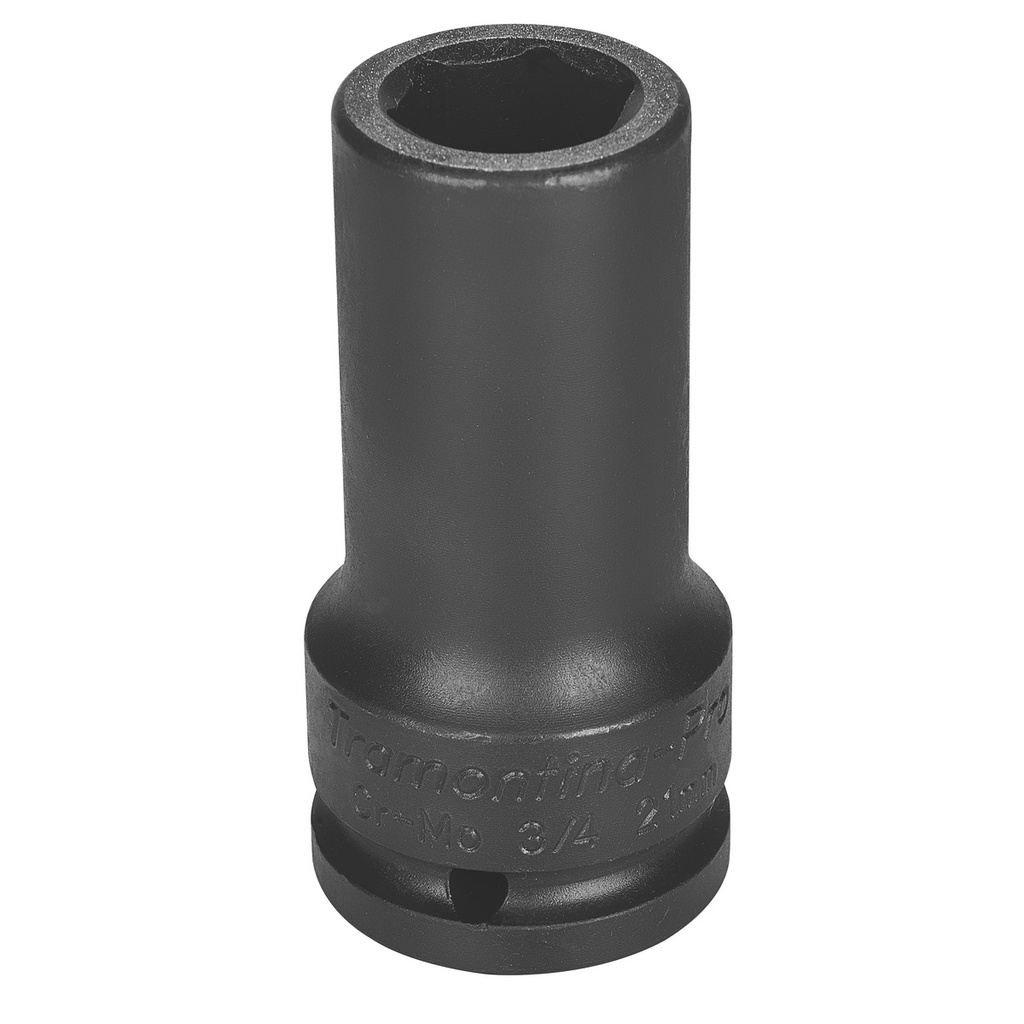 23 mm 3/4" square drive 6 point chrome molybdenum long impact socket,44893023, TRAMONTINA