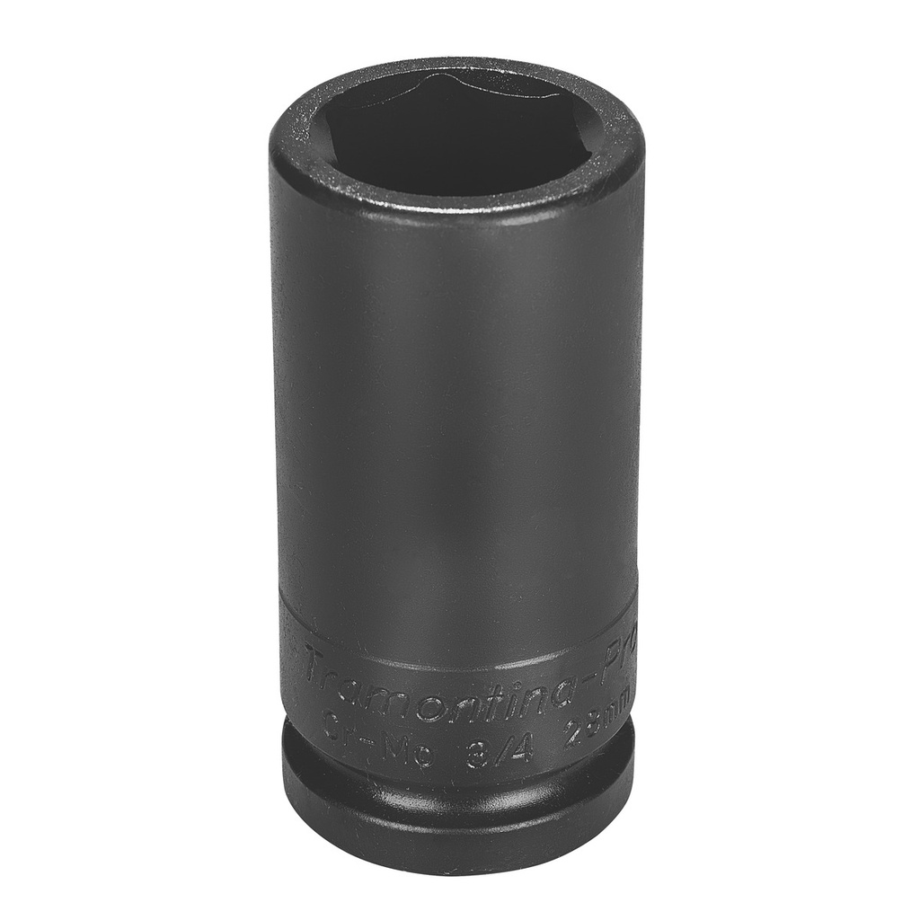 28 mm 3/4" square drive 6 point chrome molybdenum long impact socket,44893028, TRAMONTINA