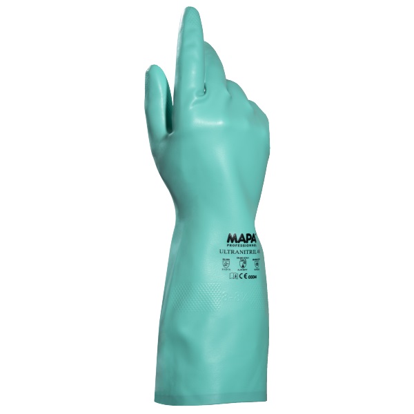 MAPA Ultranitril Gloves, Model 491, Green