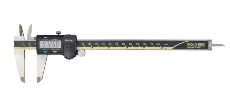 Digital ABS AOS Caliper Inch/Metric, 0-8", Blade, Thumb R., Outp. - 500-172-30 - MITUTOYO