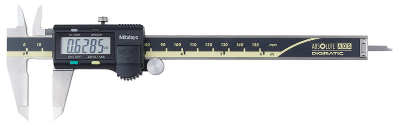 Digital ABS AOS Caliper Inch/Metric, 0-6", Thumb R., w/o Output - 500-196-30 - MITUTOYO