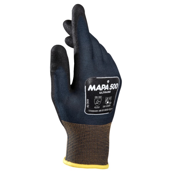 MAPA Ultrane Gloves, Model 500, Black