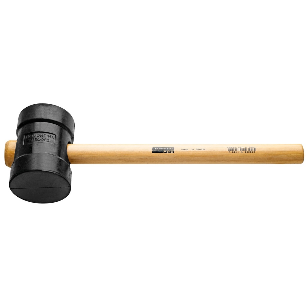 580 g black rubber mallet,40680060, TRAMONTINA