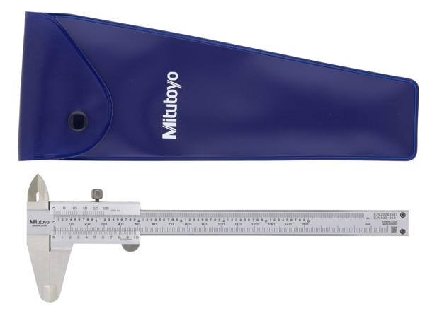 Vernier Caliper 0-150mm/0-6", 0.02mm, Metric/Inch - 530-312 - MITUTOYO