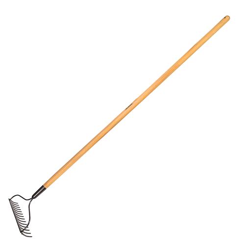 Rake heavy duty curved 150cm handle, 77104644, TRAMONTINA