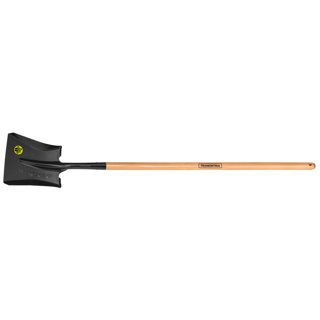 American square mouth shovel, with 120 cm wood handle,77472524, TRAMONTINA