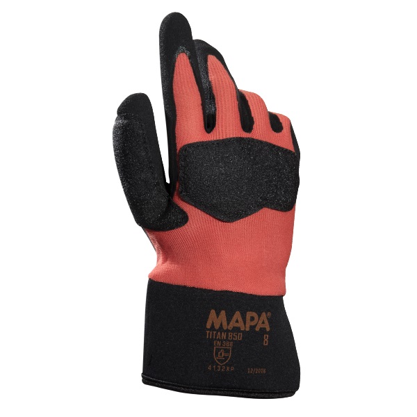 MAPA Titan Gloves, Model 850, Red