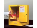 Justrite Sure-Grip® EX Countertop Flammable Safety Cabinet, 4 Gallon, 1 Self-Close Door, Yellow