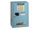 Justrite Sure-Grip® EX Compac Corrosives/Acid Steel Safety Cabinet, 12 Gallon, 1 Self-Close Door, Blue