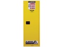 Justrite Sure-Grip® EX Slimline Corrosives/Acid Steel Safety Cabinet, 22 Gallon, 1 Self-Close Door, Yellow