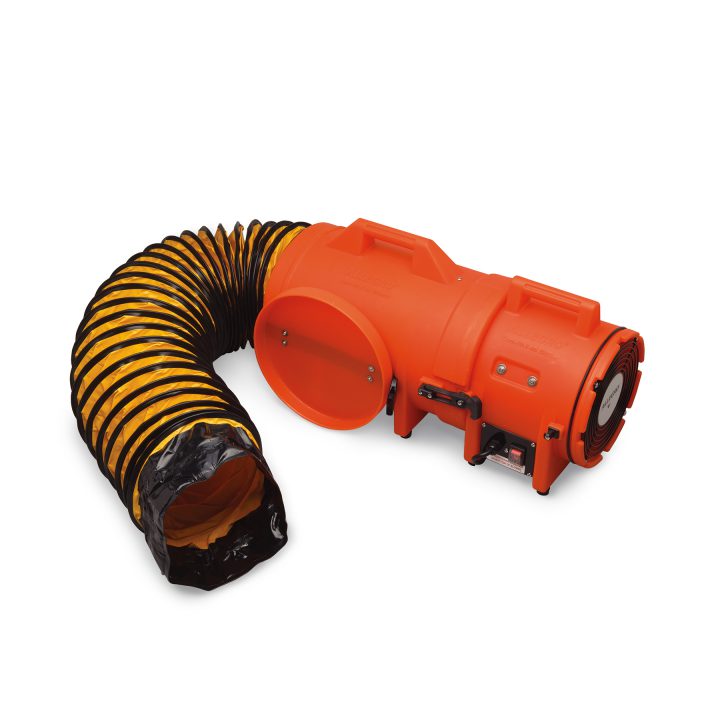 8" Axial AC Plastic Blower with Compact Canister & 25’ Ducting, 30 lbs., ALLEGRO Industries