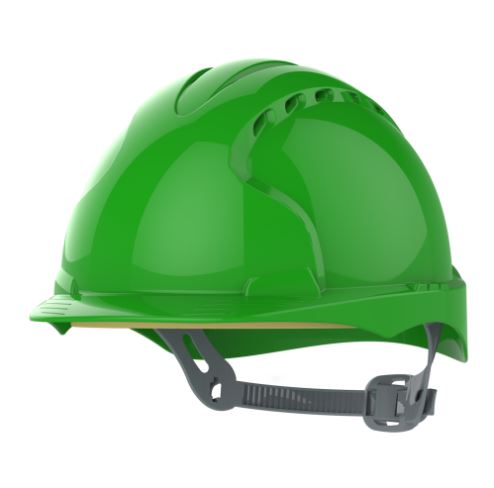 EVO®2 Safety Helmet with Slip Ratchet - Green - Vented AJF030-000-300, JSP