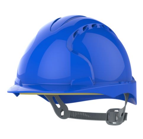 EVO®2 Safety Helmet with Slip Ratchet - Blue - Vented AJF030-000-500, JSP