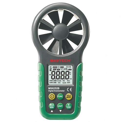 MASTECH Digital Anemometer with Temperature/Humidity