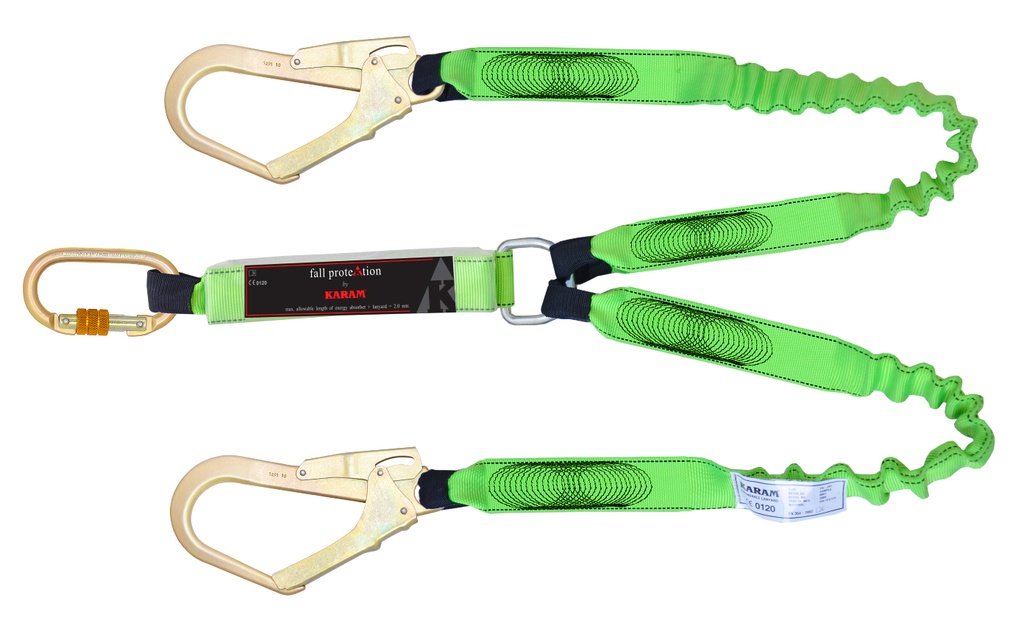 Expandable Shock Absorber Twin Lanyards - PN 371 - KARAM