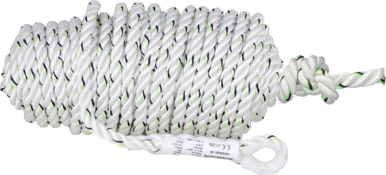 Twisted Rope Anchorage Line with both sides loop - 14mm x 50mtr - PN 950 - KARAM