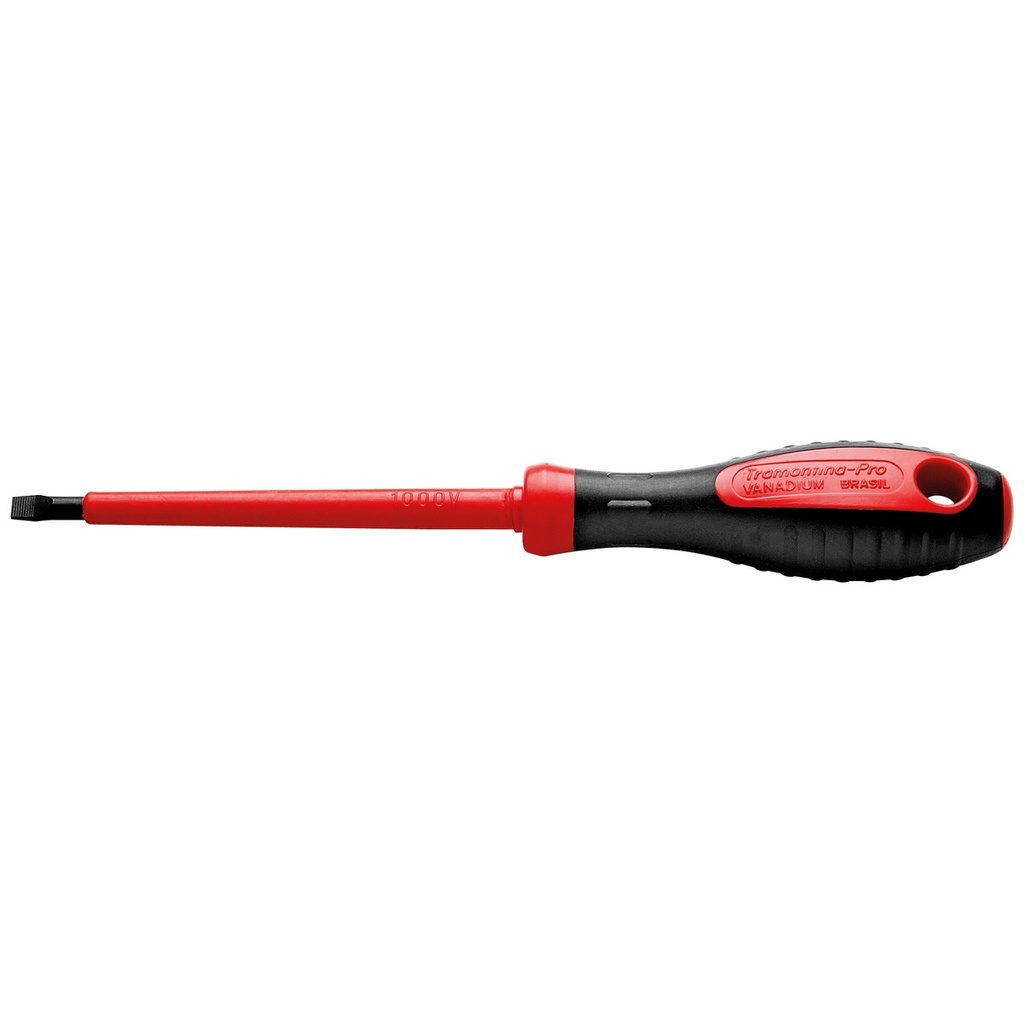 Tramontina PRO 8x200 mm IEC 60900 insulated Screwdriver slotted tip,44315043, TRAMONTINA