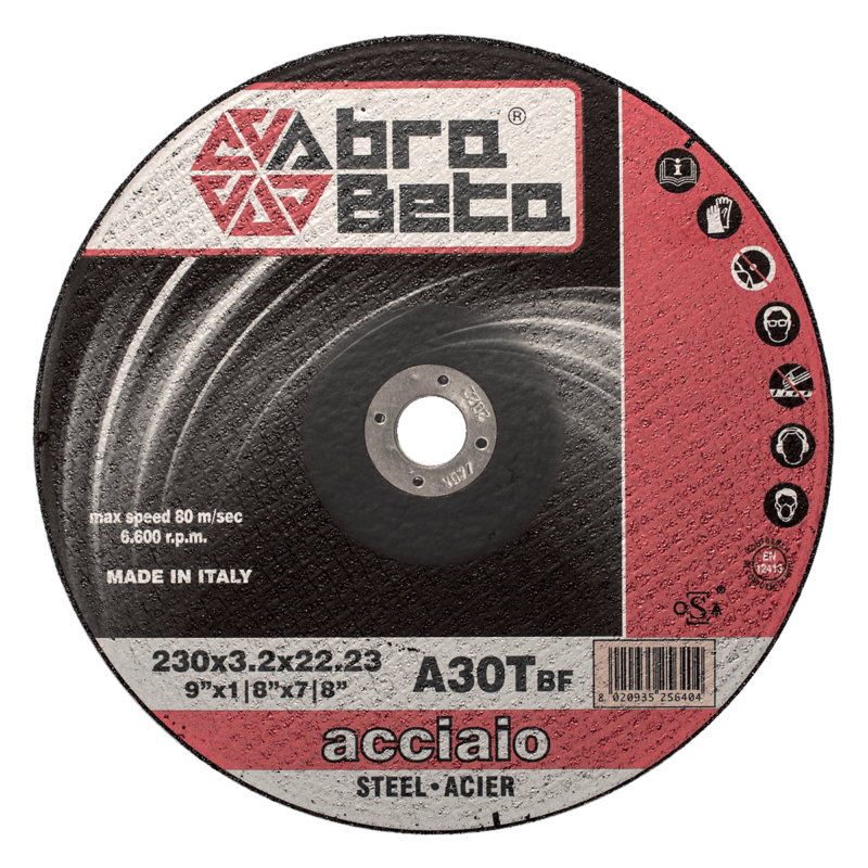 Cutting Disc - For Steel - Flat Centre - 4" - 100 X 2.5 X 15.88 MM - 15300 RPM - A30T - Abra Beta