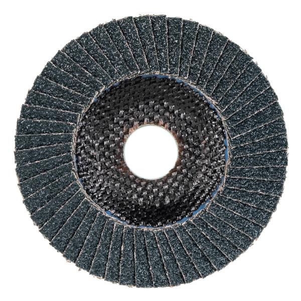 Flap Disc - Fibre Glass Backing Pad - Conical Profile - 180 X 22.23 MM - Grit Z60 (Zirconia Cloth) - Single Flap