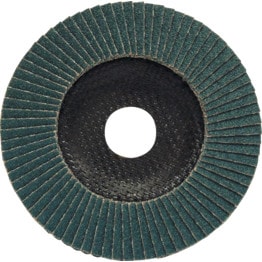 Flap Disc - Fibre Glass Backing Pad - Flat Profile - 100 X 15.88 MM - Grit Z120 (Zirconia Cloth) - Single Flap