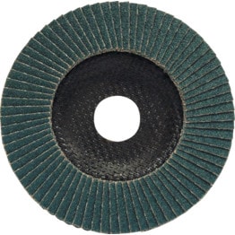 Flap Disc - Nylon Backing Pad - Flat Profile - 115 X 22.23 MM - Grit Z100 (Zirconia Cloth) - Single Flap