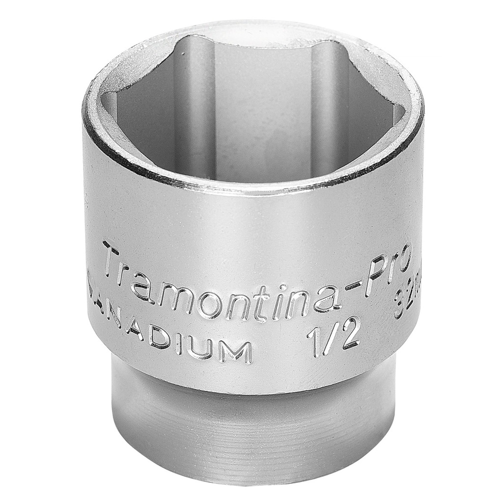 9 mm Chrome Vanadium Steel 6 Point Socket - 1/2" Square Drive,44831009, TRAMONTINA