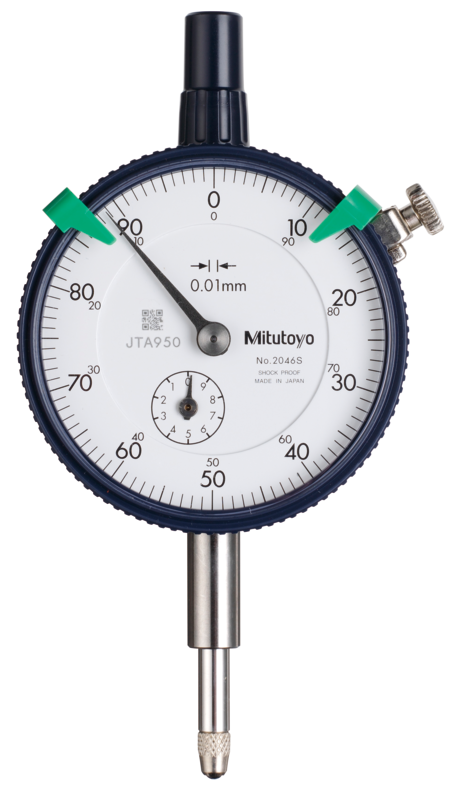 Dial Indicator, Lug Back 10mm, 0.01mm - 2046S - MITUTOYO