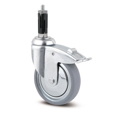 Swivel Castors with total lock 100 mm, Agila, 2477DIK100R07*, TENTE