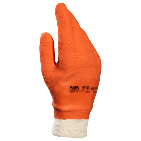 MAPA Harpon Heavy Duty Gloves, Model 319, Orange