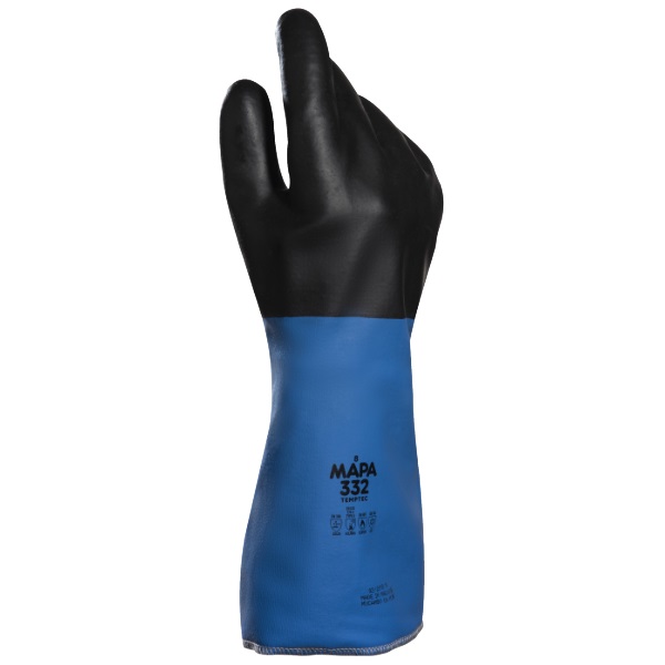 MAPA TempTec Gloves, Model 332, Black/Blue